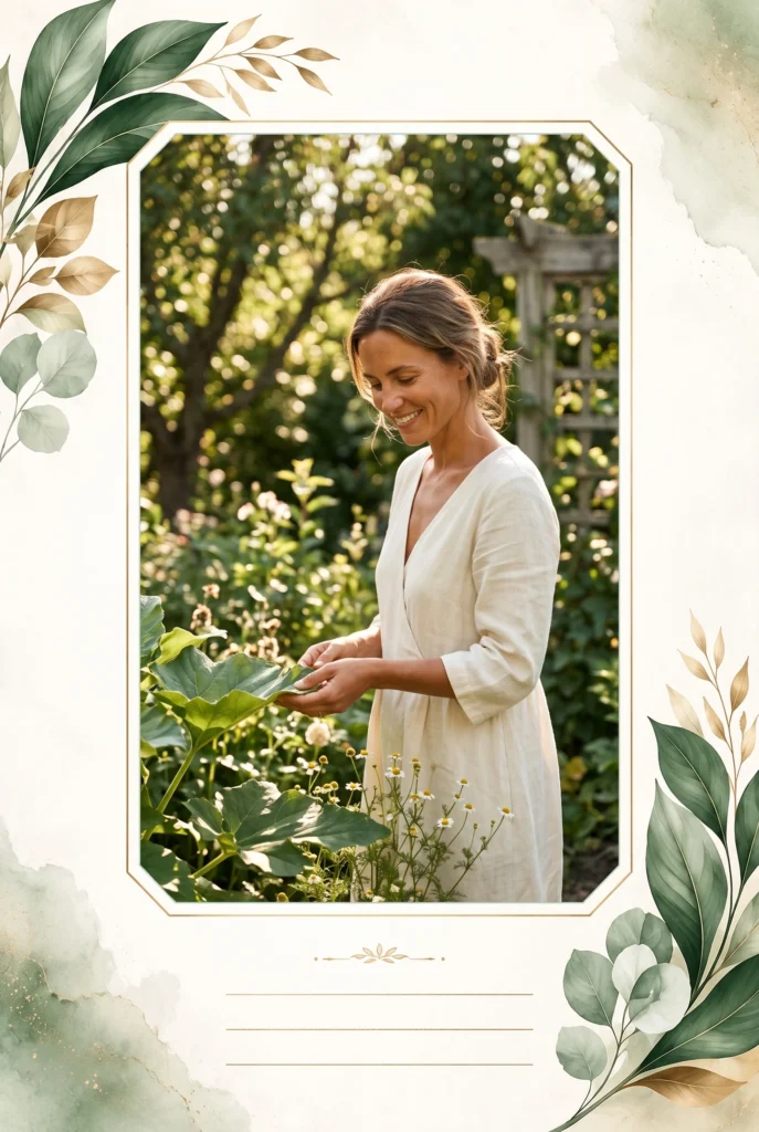 Elegant Botanical Photo Card