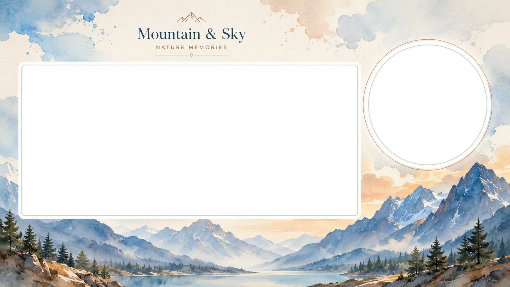 Mountain and Sky Memory Frame