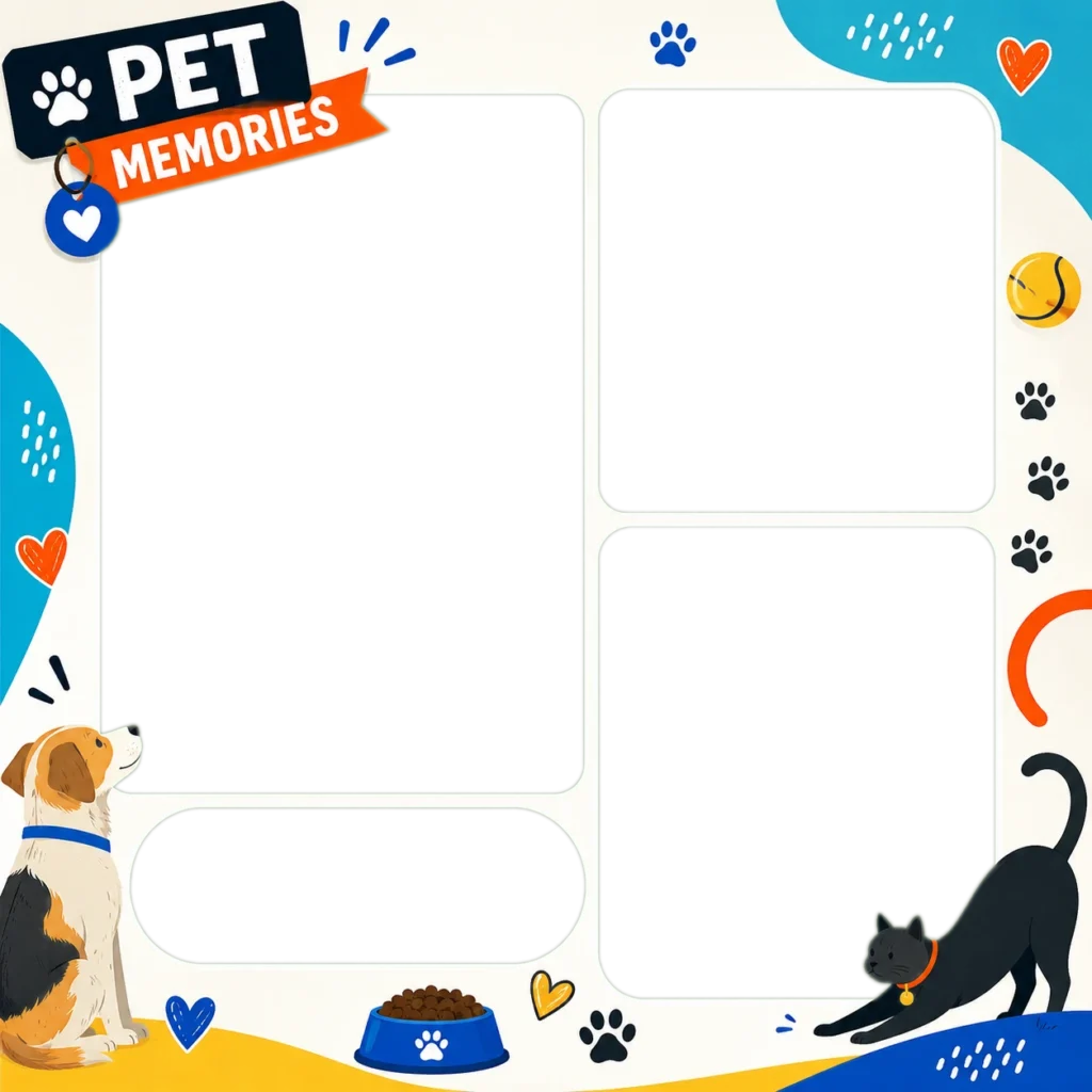 Colorful Pet Memory Collage