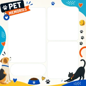 Colorful Pet Memory Collage