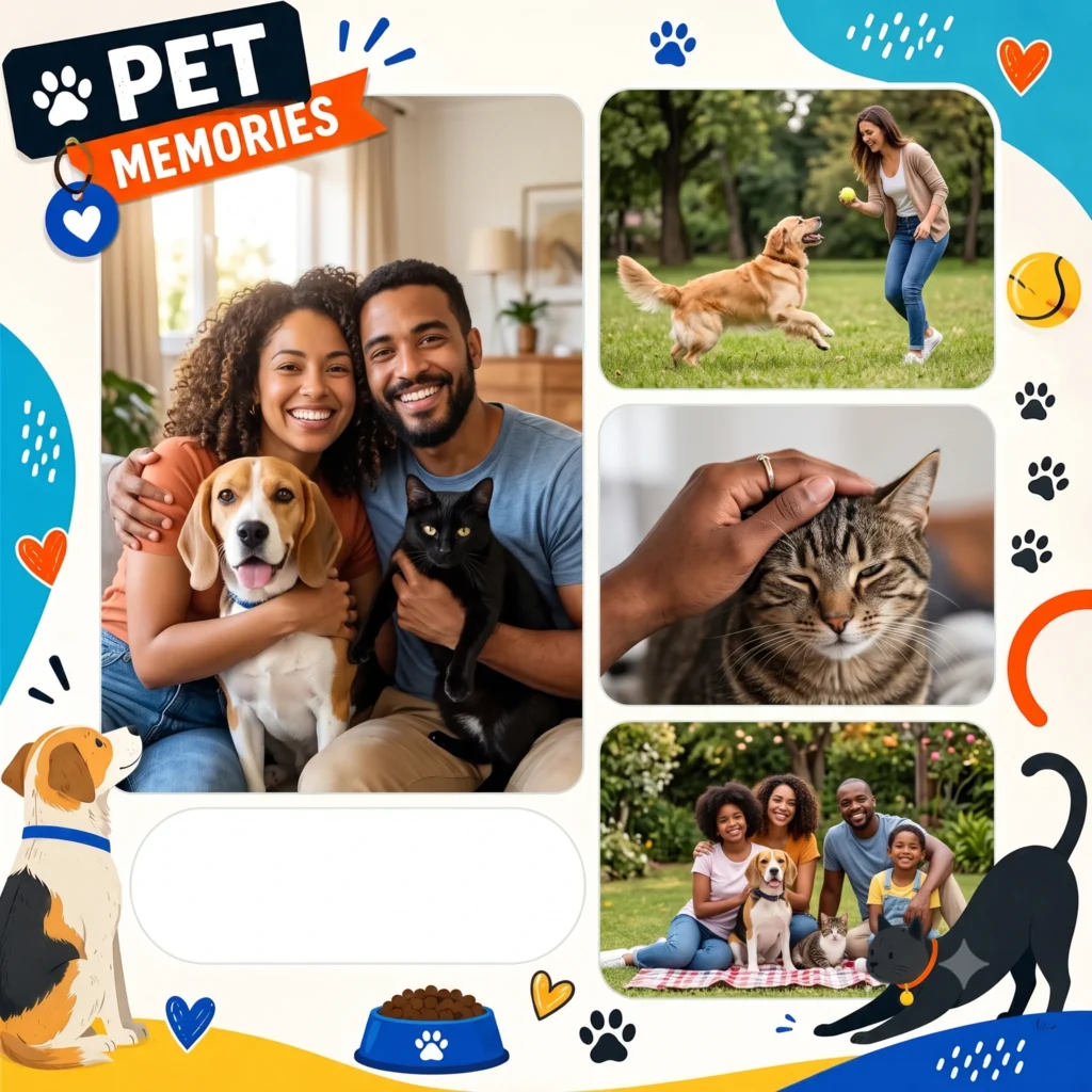 Colorful Pet Memory Collage