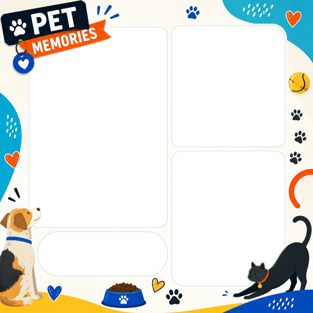 Colorful Pet Memory Collage