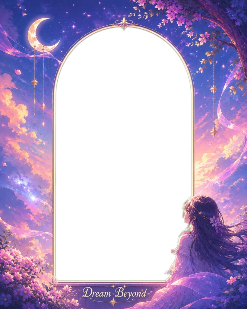 Dreamy Anime Character Portrait
