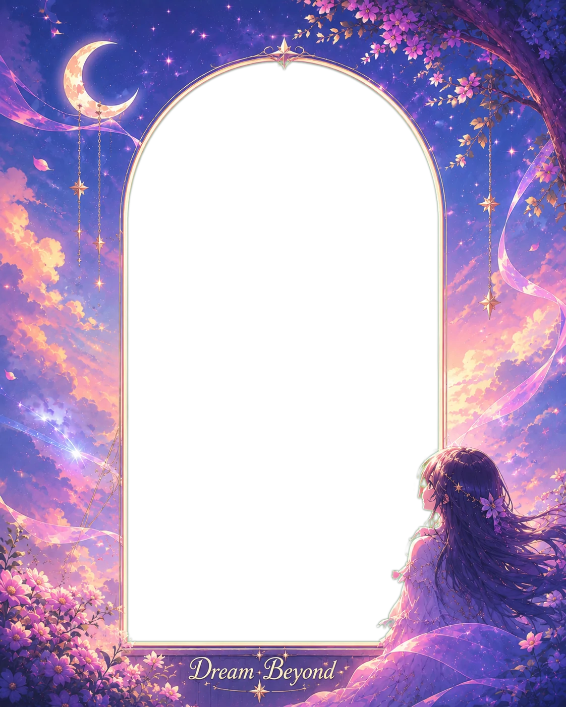 Dreamy Anime Character Portrait