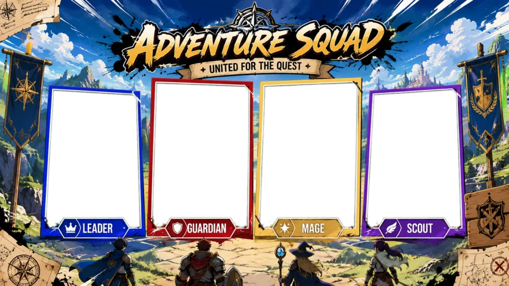 Anime Adventure Team Roster