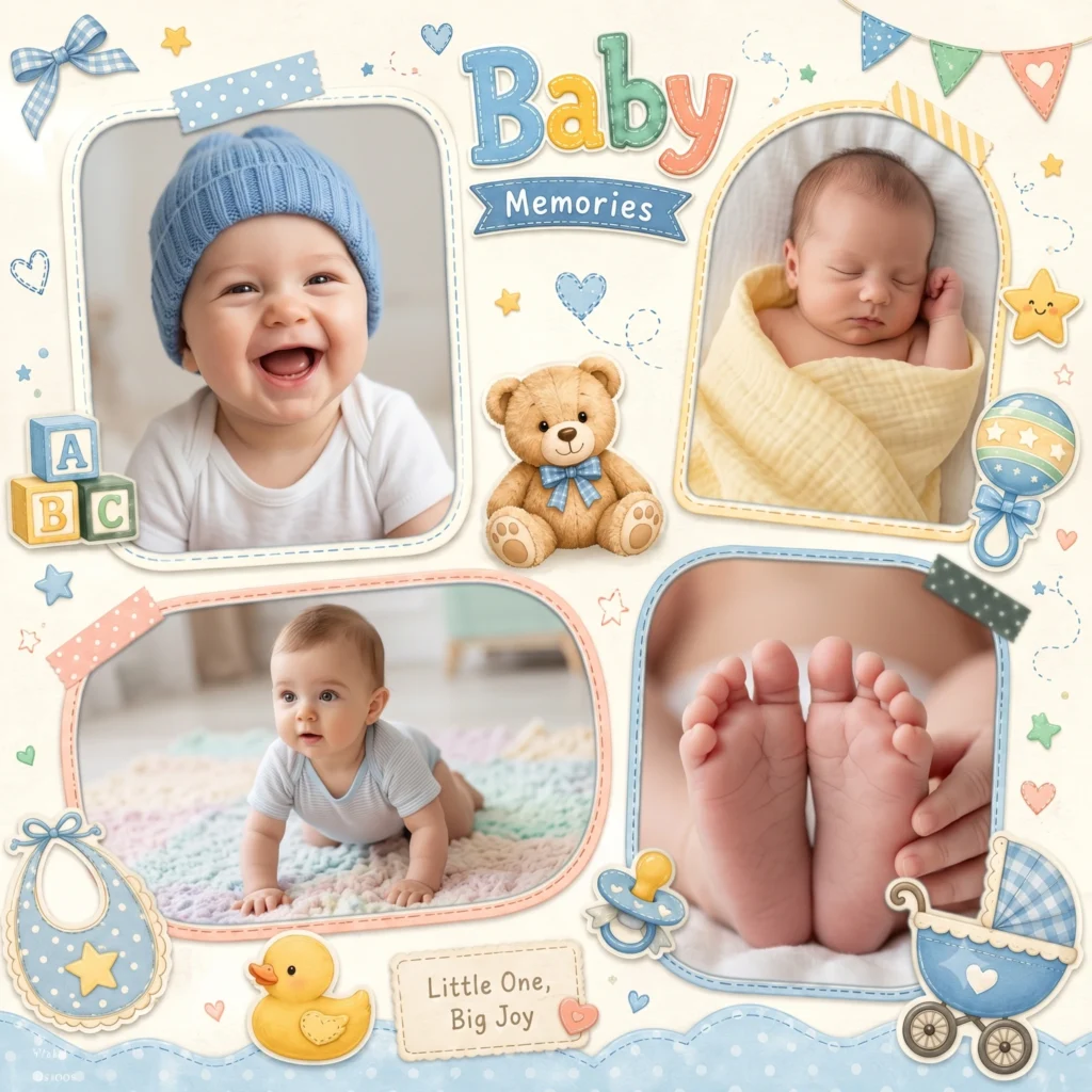 Cute Baby Memory Collage
