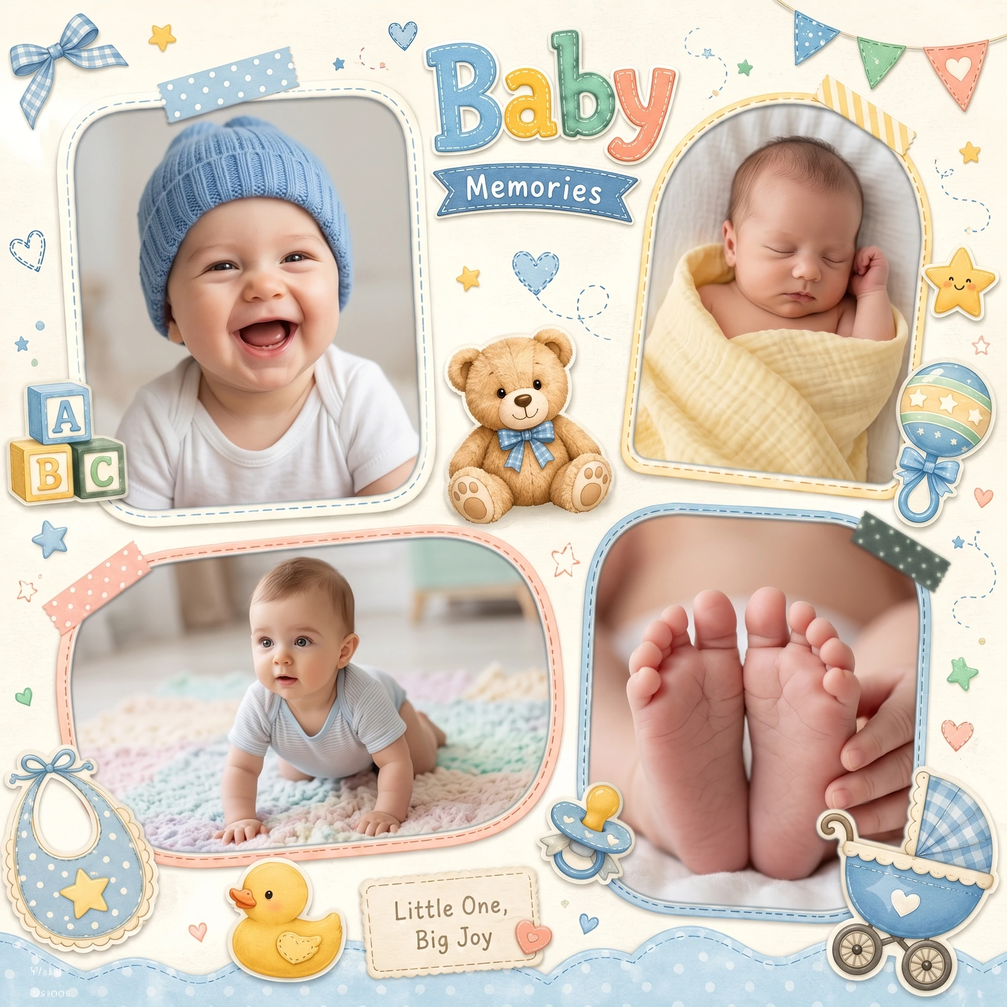 Cute Baby Memory Collage