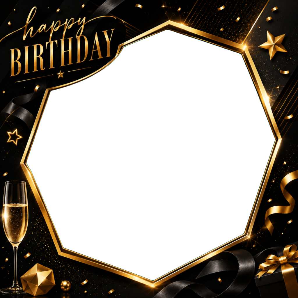 Black and Gold Birthday