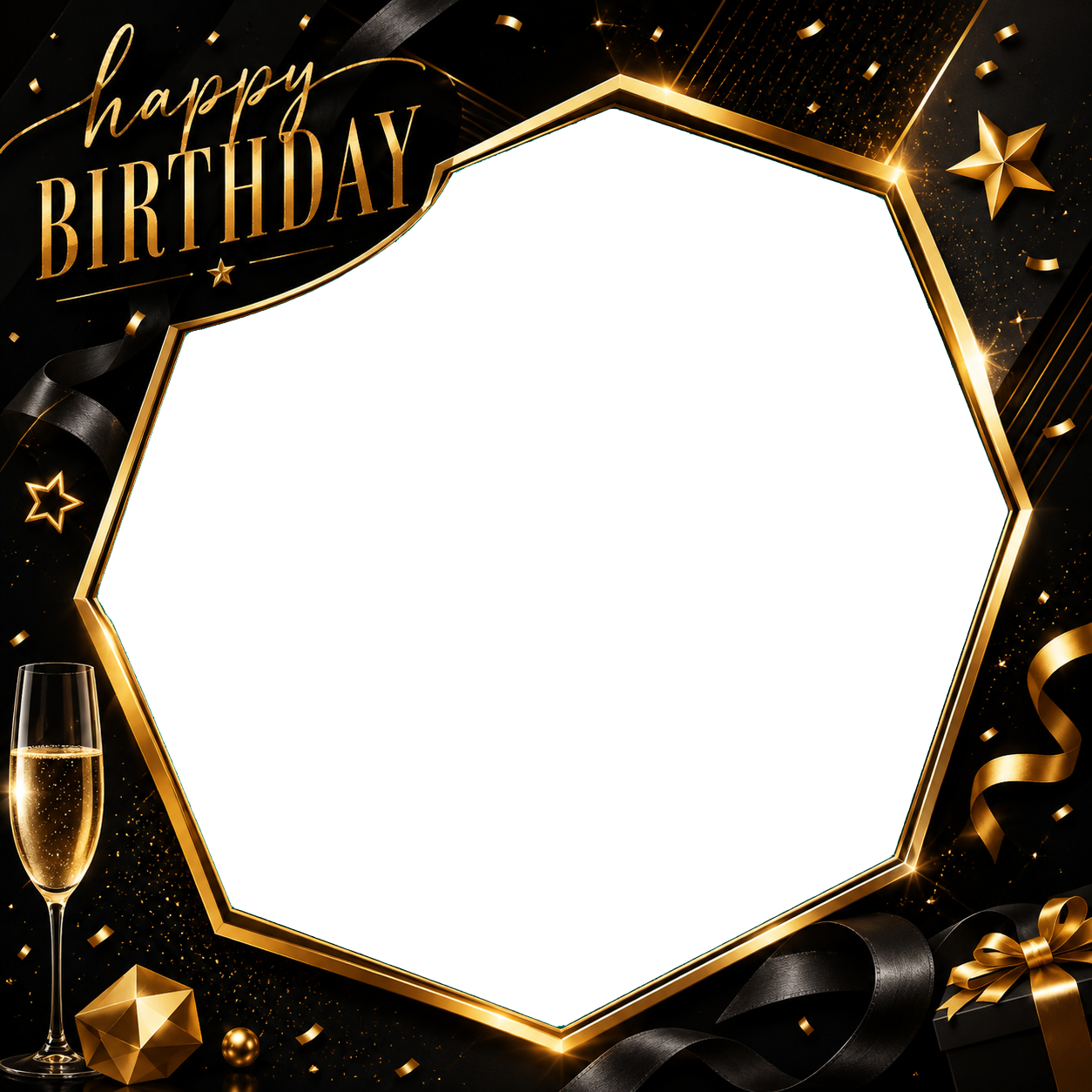 Black and Gold Birthday