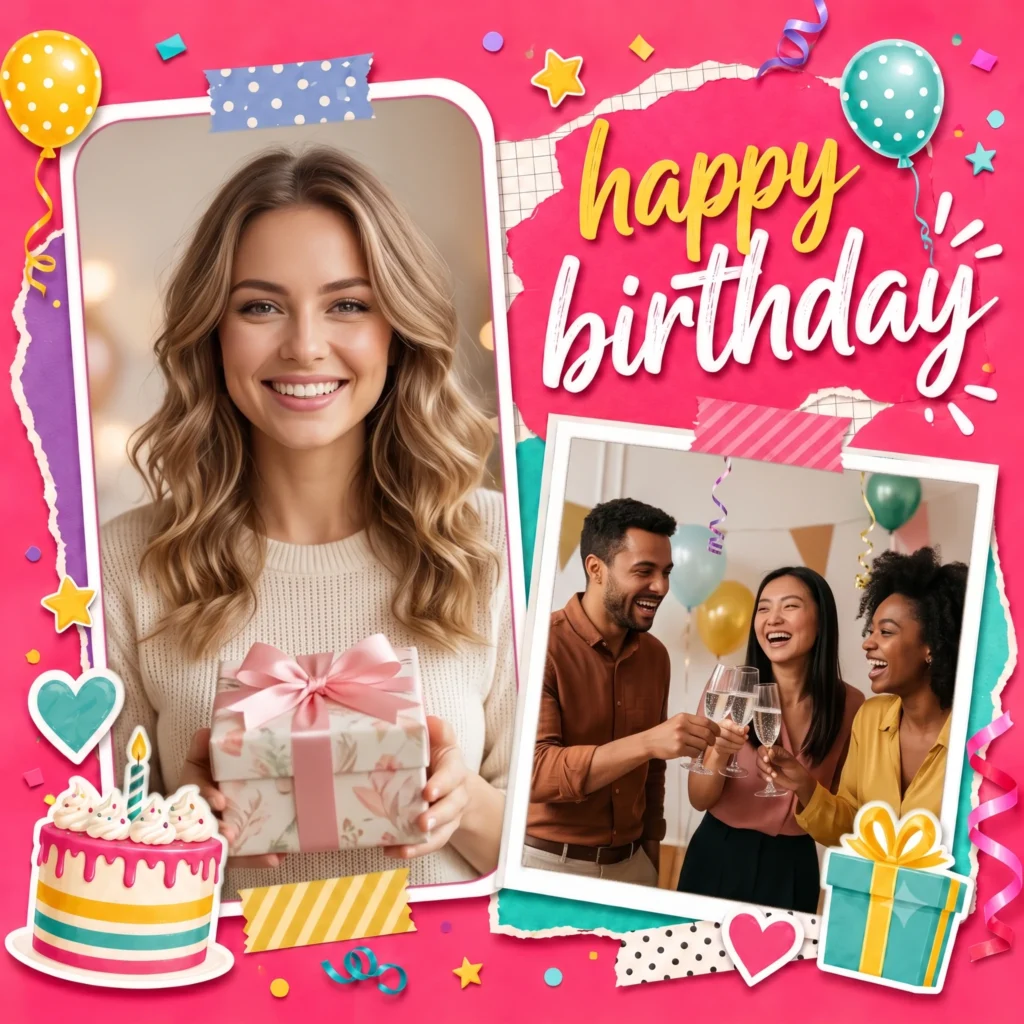 Birthday Magazine Collage