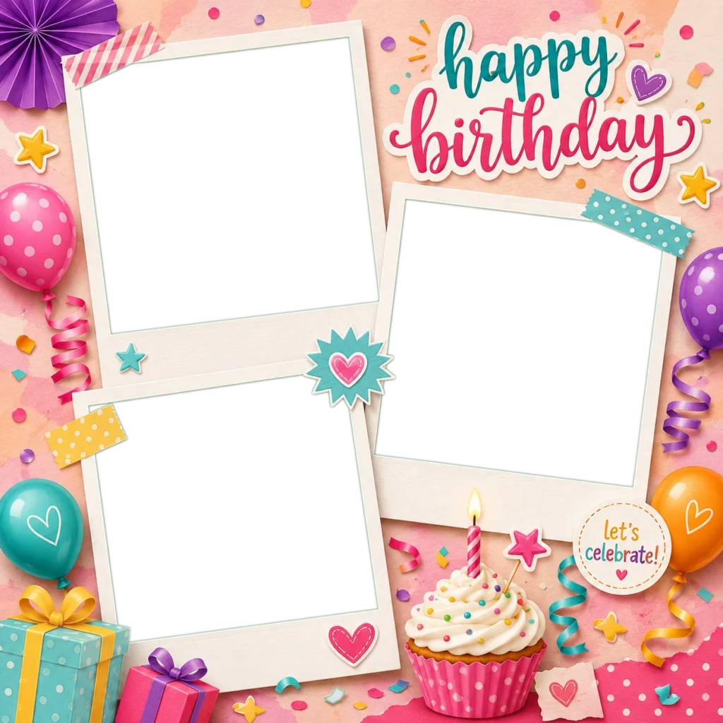 Polaroid Birthday Collage