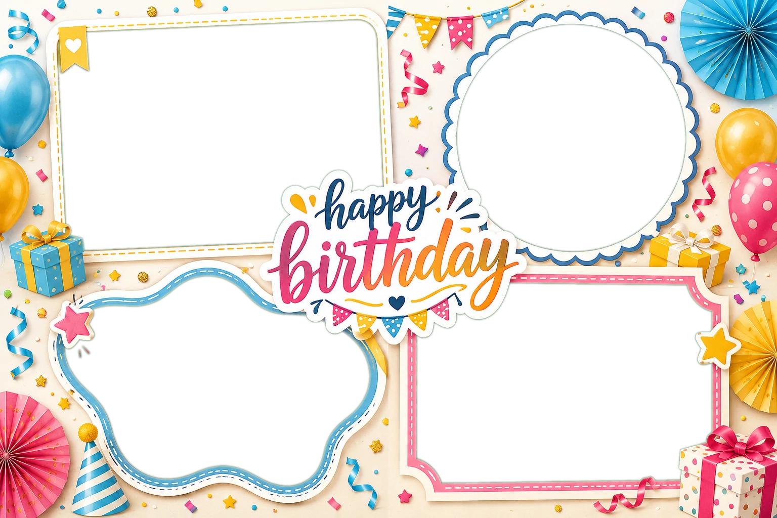 Birthday Grid Collage