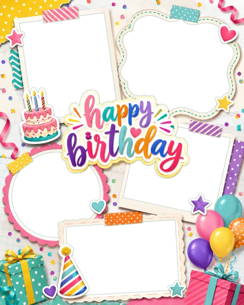 Birthday Scrapbook Collage