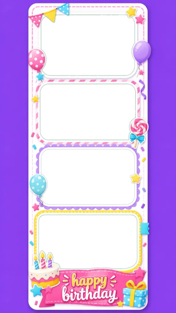 Cute Birthday Photo Booth