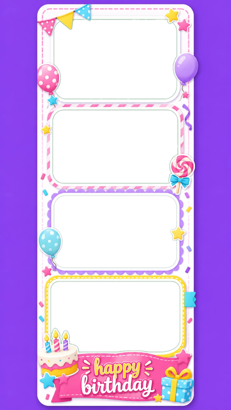 Cute Birthday Photo Booth