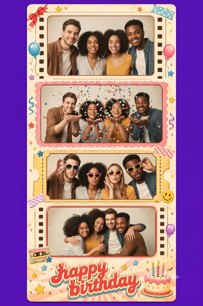 Retro Birthday Film Booth
