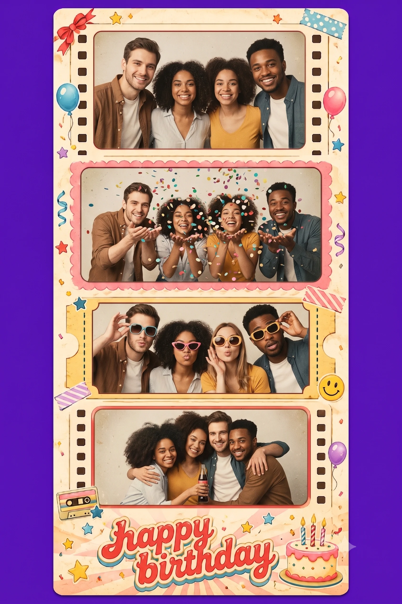 Retro Birthday Film Booth