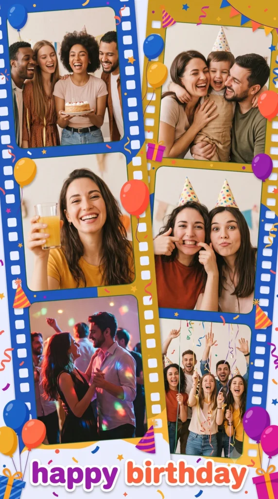 Birthday Party Photo Strip