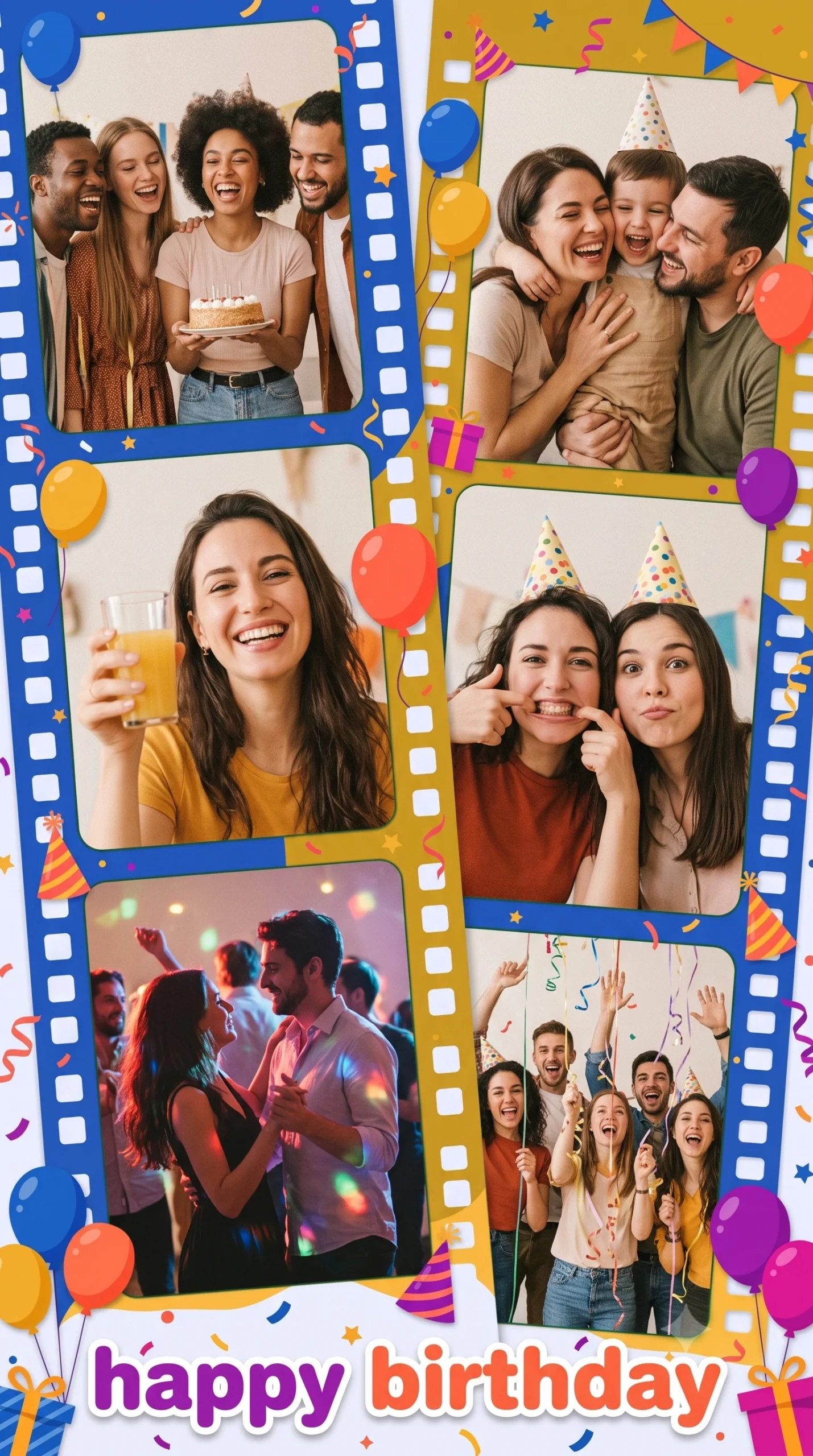 Birthday Party Photo Strip