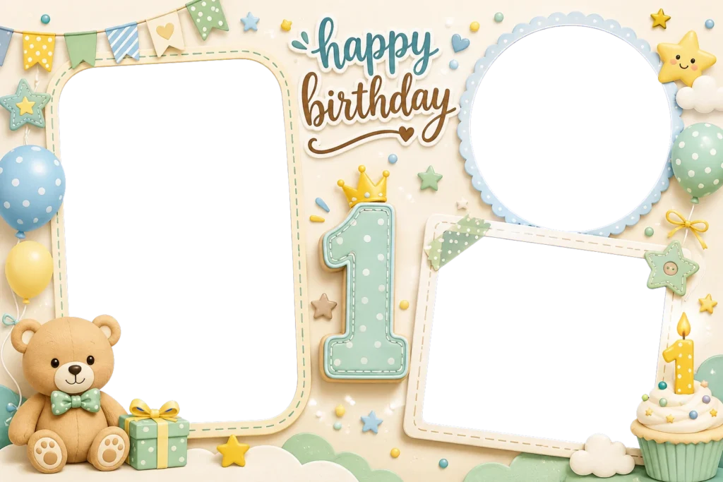 First Birthday Collage