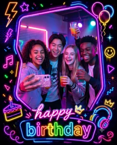 Neon Teen Birthday