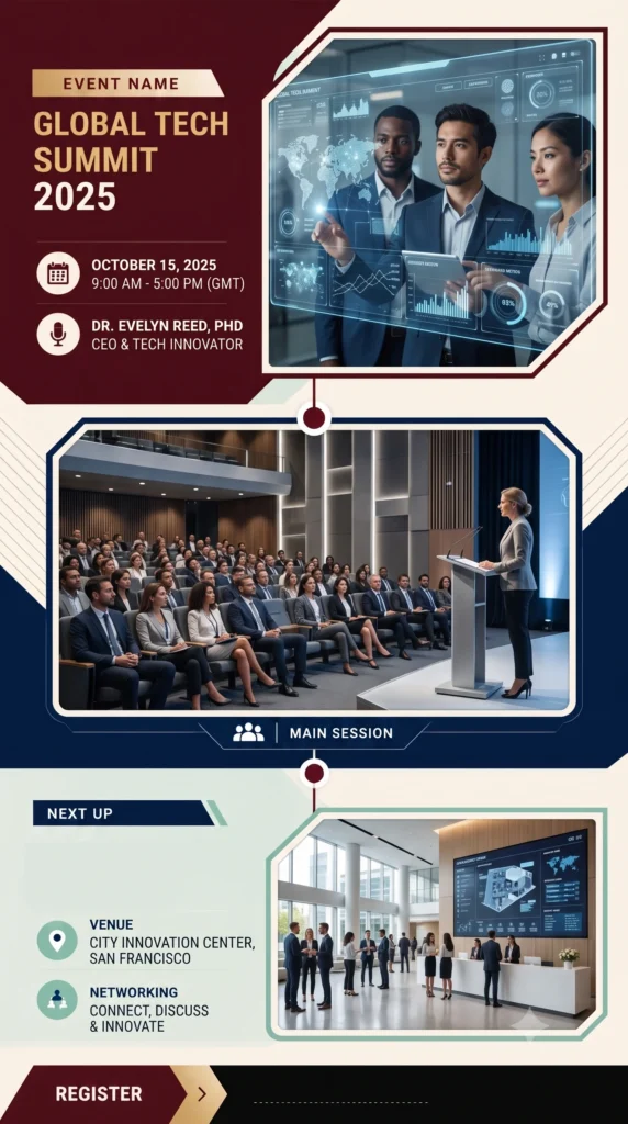 Business Event Announcement Story