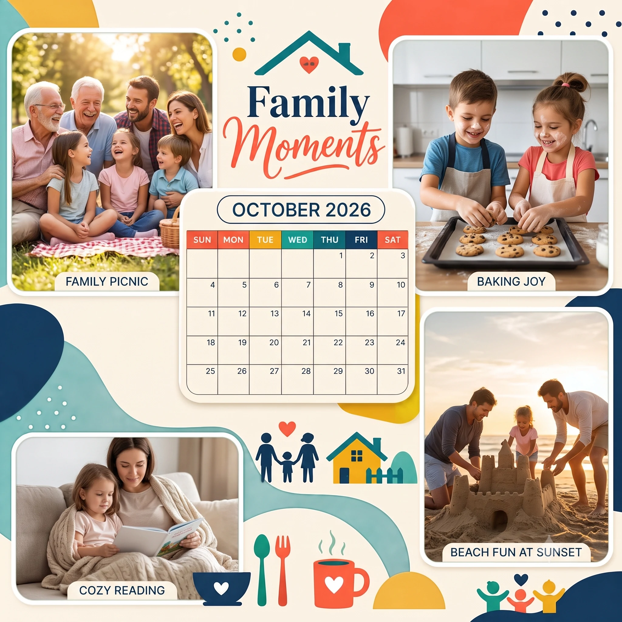 Family Moments Calendar Collage