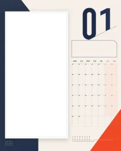 Minimal Monthly Photo Calendar