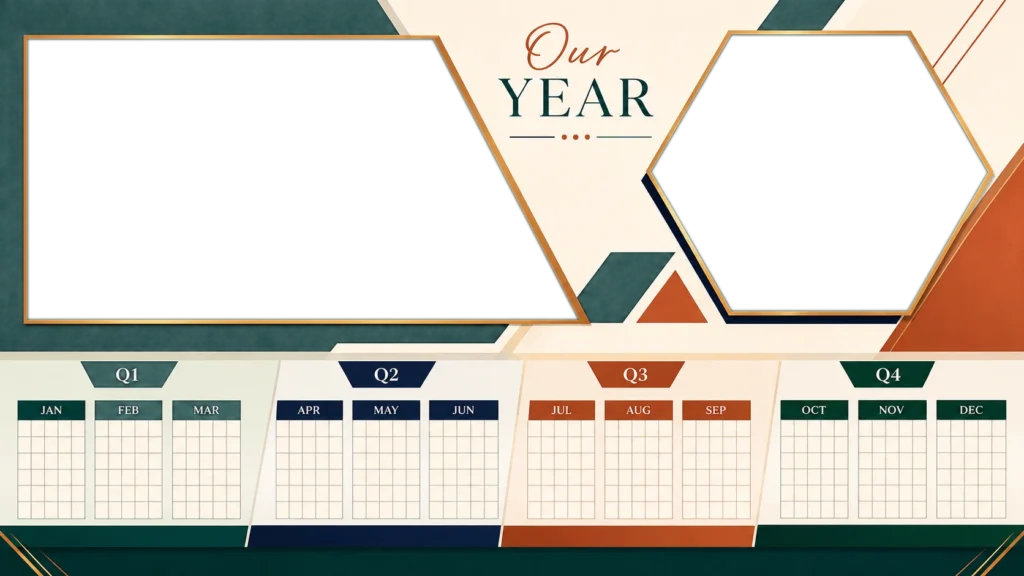 Full-Year Photo Calendar Board