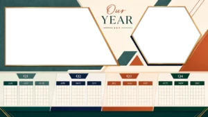 Full-Year Photo Calendar Board
