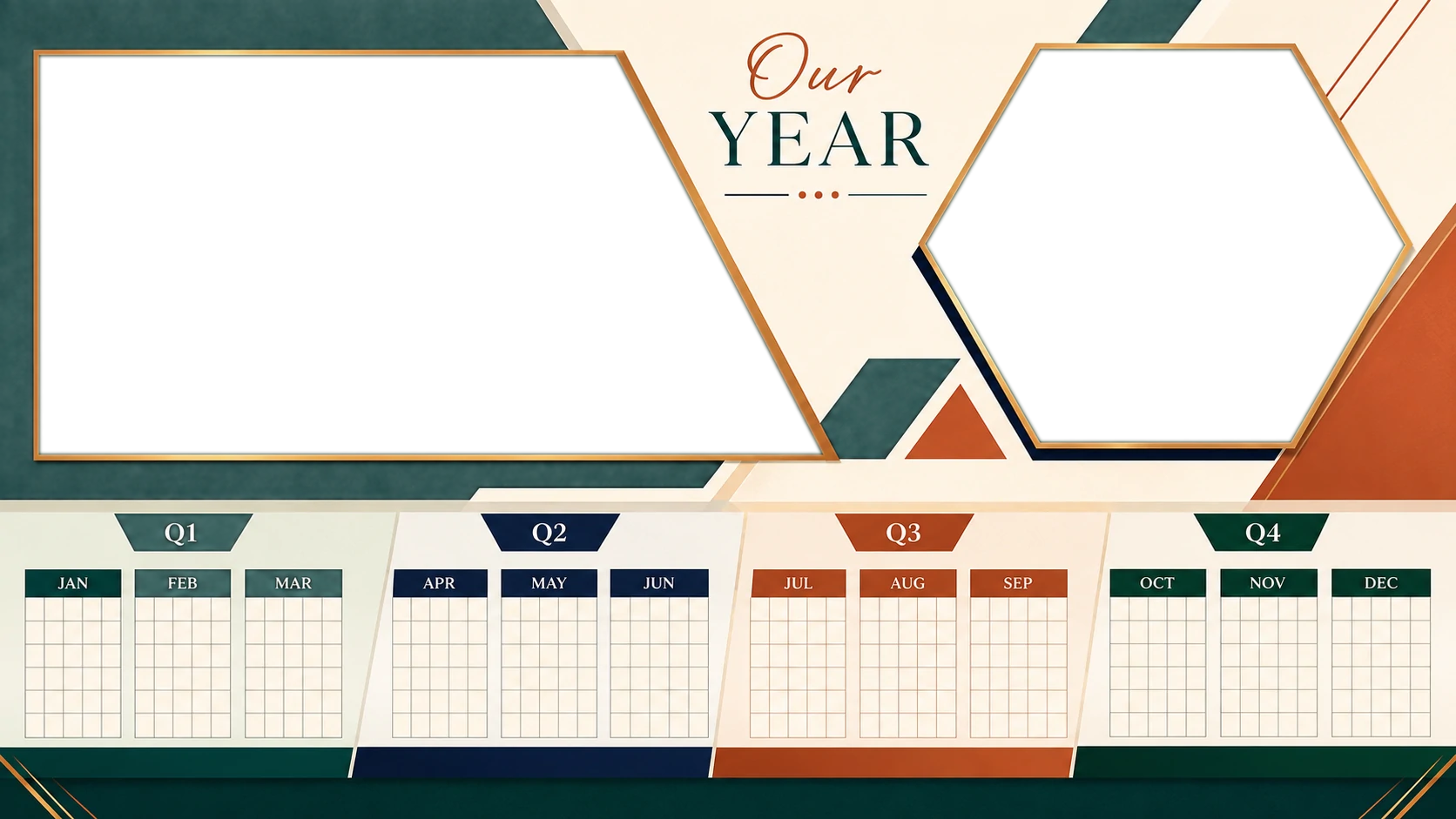 Full-Year Photo Calendar Board