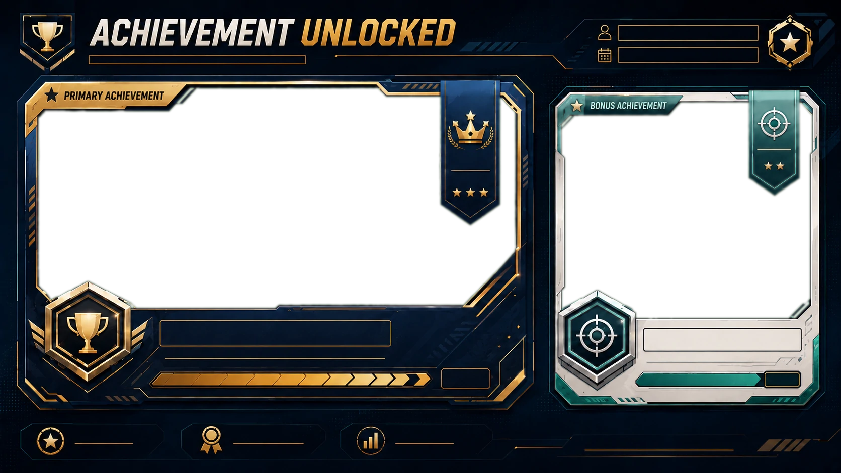 Game Achievement Card Set