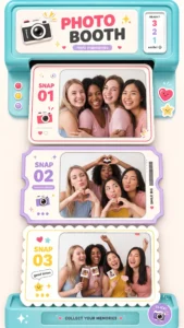 Cute Photo Booth Mini Cards