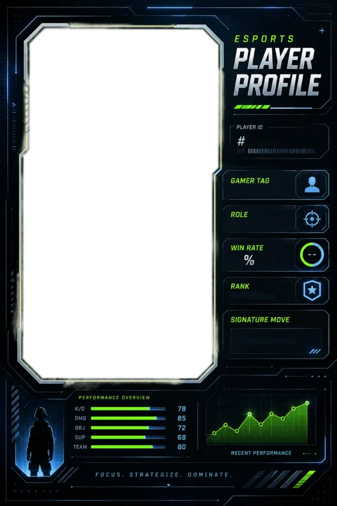 Esports Player Profile Card