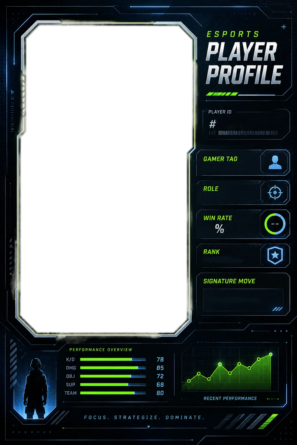 Esports Player Profile Card