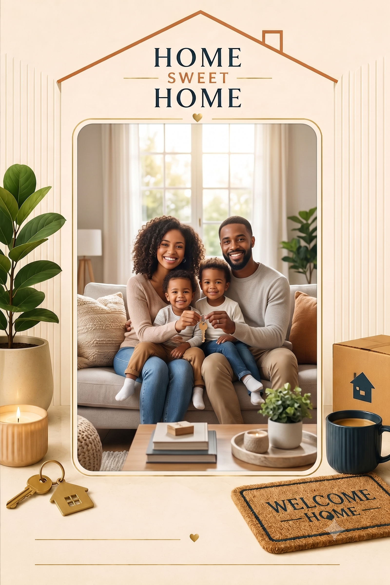 Modern Housewarming Card