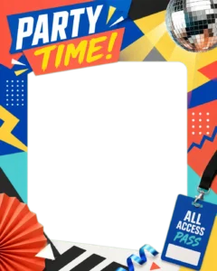 Colorful Celebration Party Frame