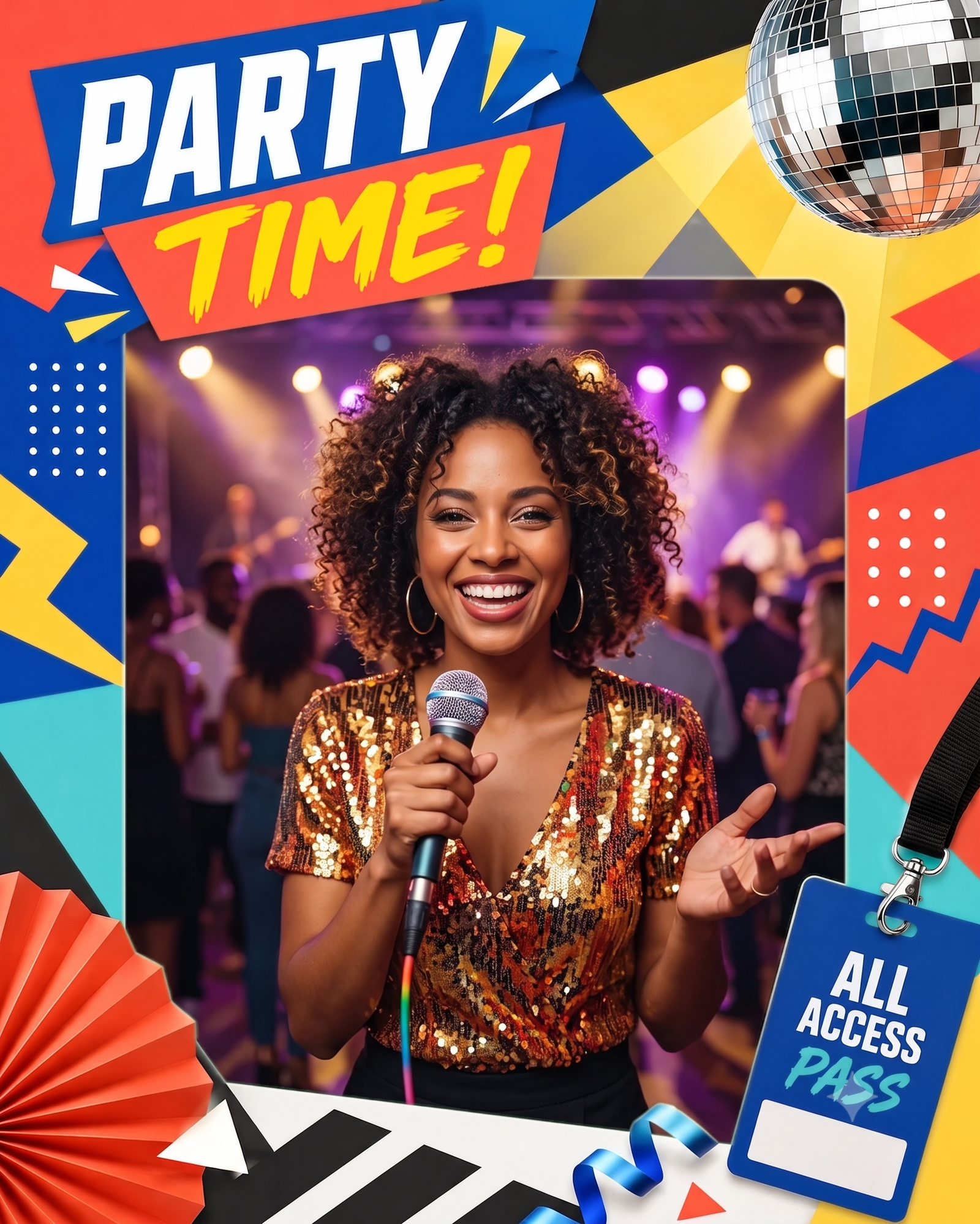 Colorful Celebration Party Frame