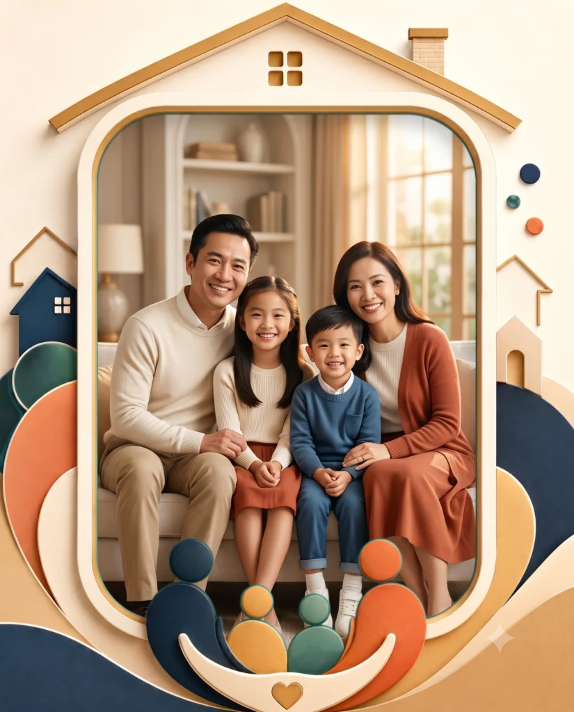 Elegant Family Portrait Frame