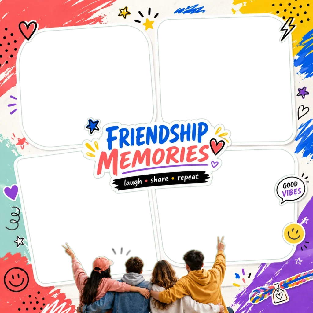 Colorful Friendship Collage