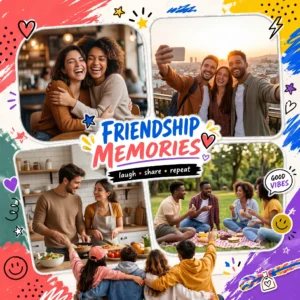 Colorful Friendship Collage