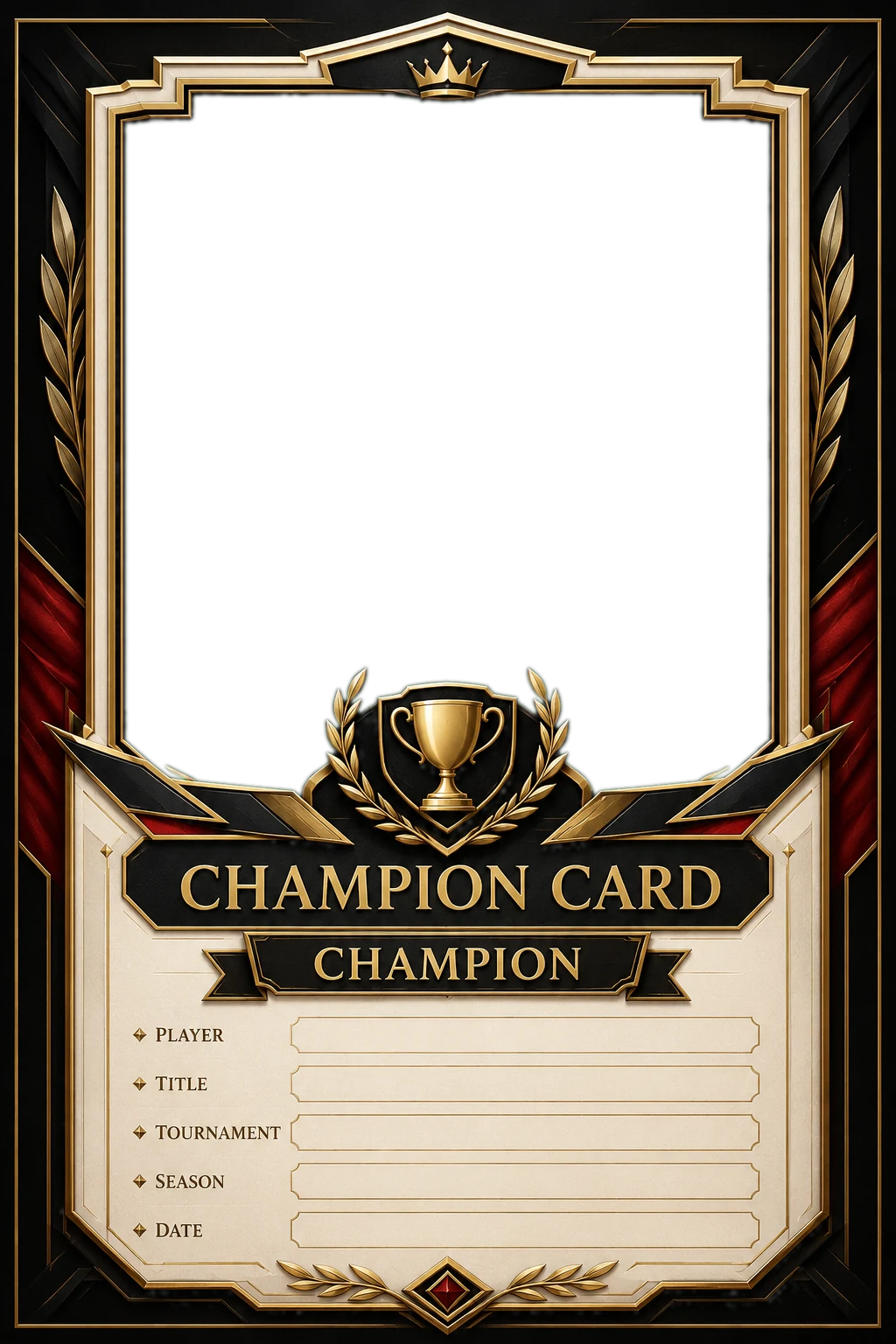 Esports Champion Victory Card