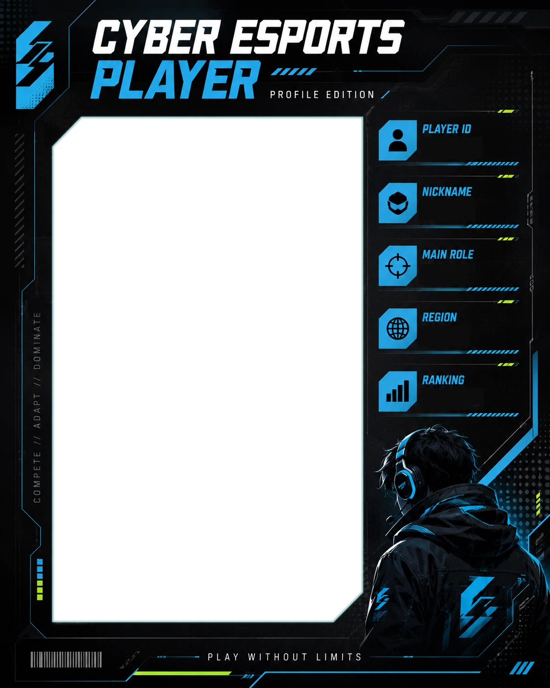Cyber Esports Player Profile