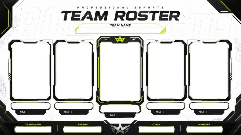 Professional Esports Team Roster