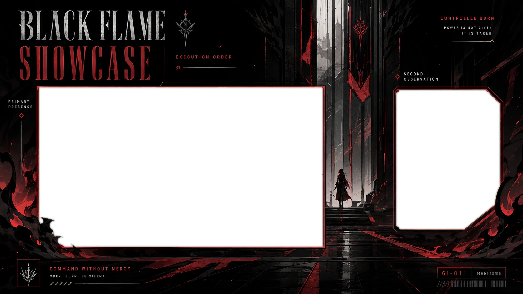 Black and Red Flame Showcase