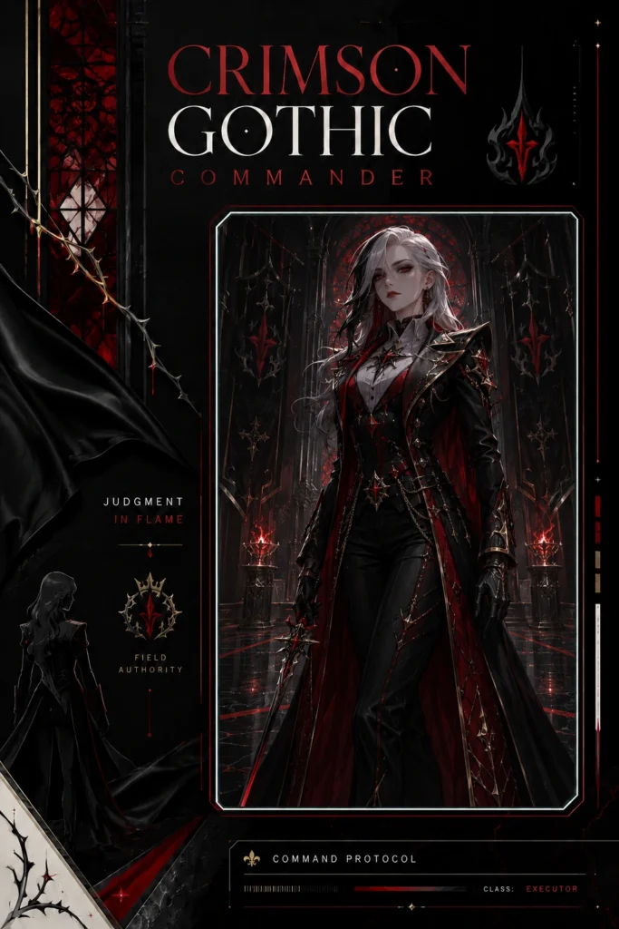 Crimson Gothic Commander Card
