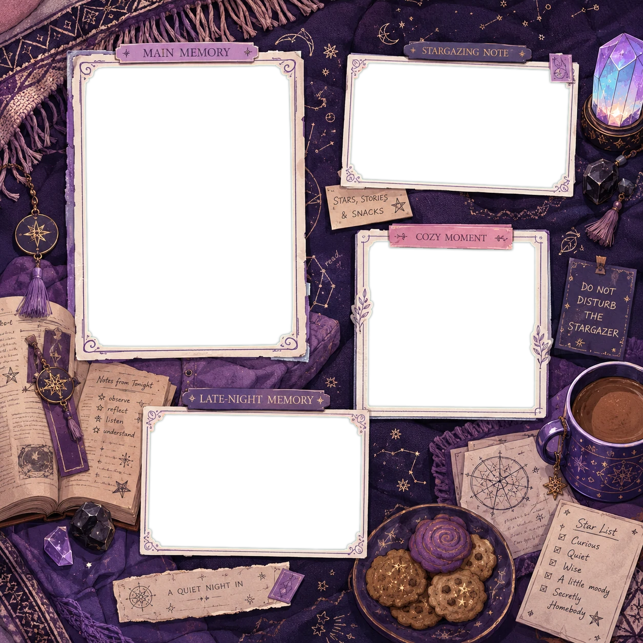 Cozy Mystic Night Collage
