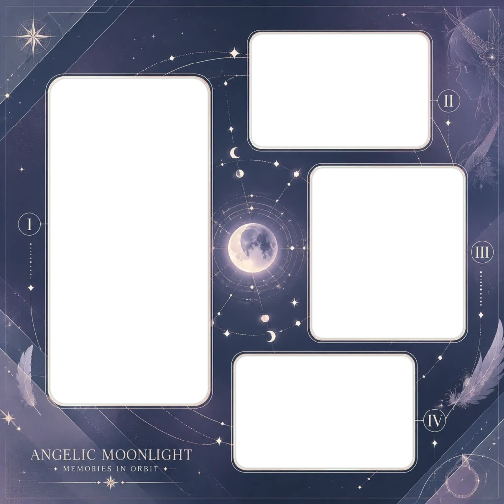 Angelic Moonlight Memory Collage