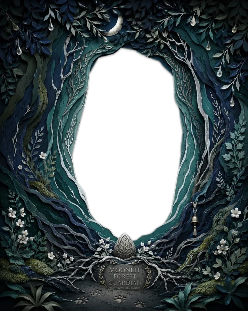 Moonlit Forest Guardian Portrait