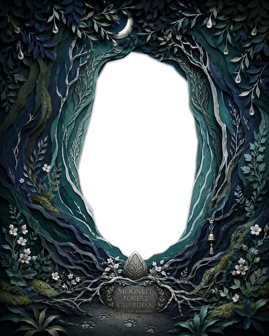 Moonlit Forest Guardian Portrait